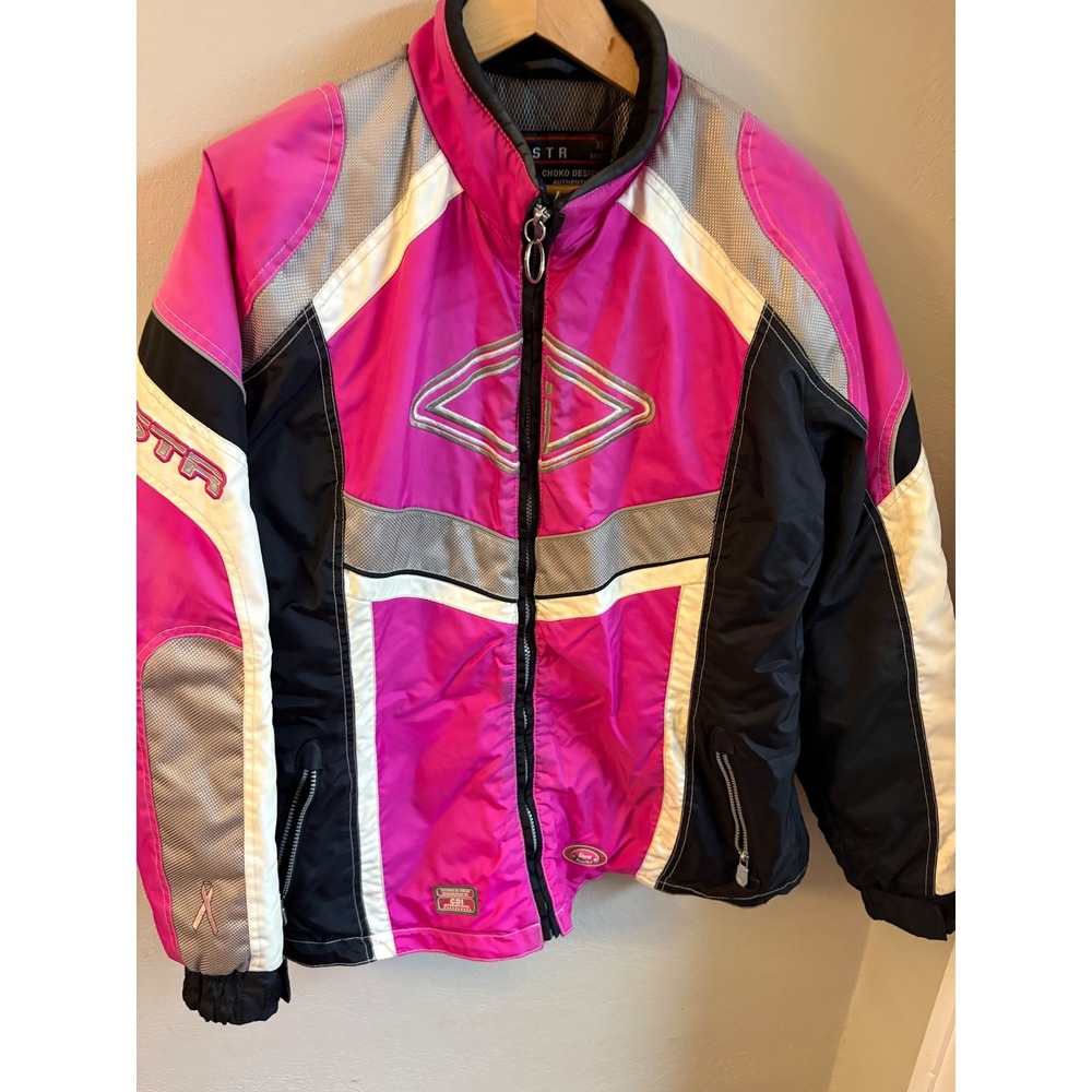 Choko Design STR Powersports Pink Snowmobile Jacket Womens XL Thermolite Winter